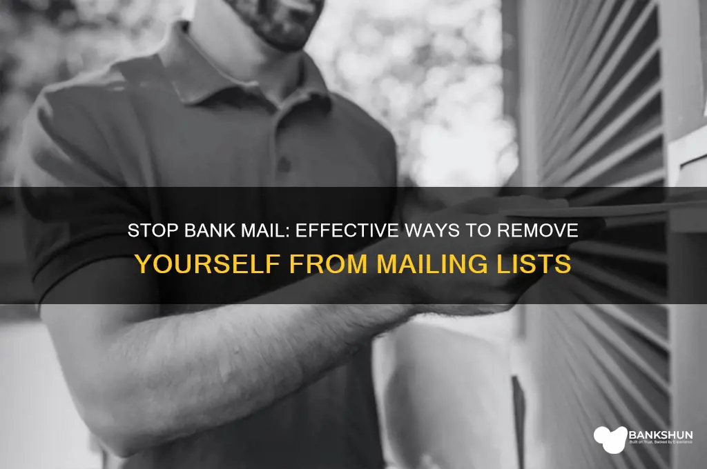 how to remove from bank mailing list