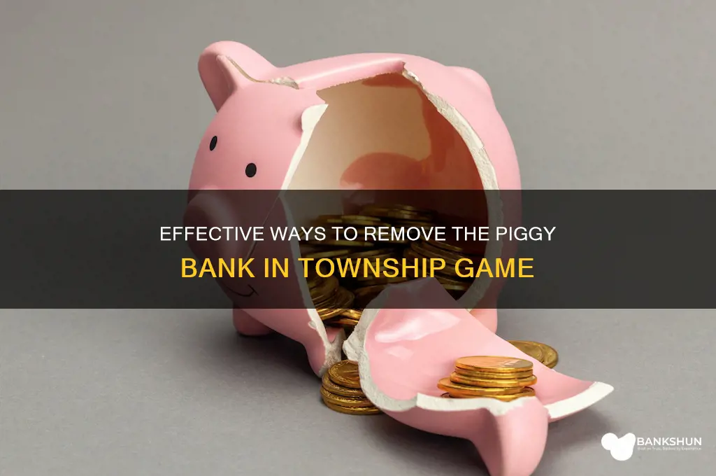 how to remove piggy bank in township