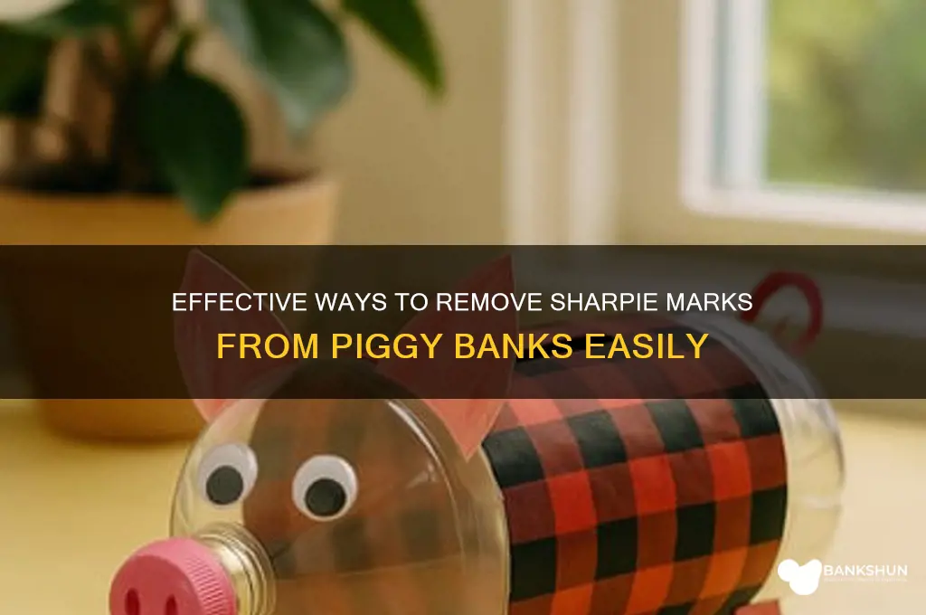 how to remove sharpie from piggy banks