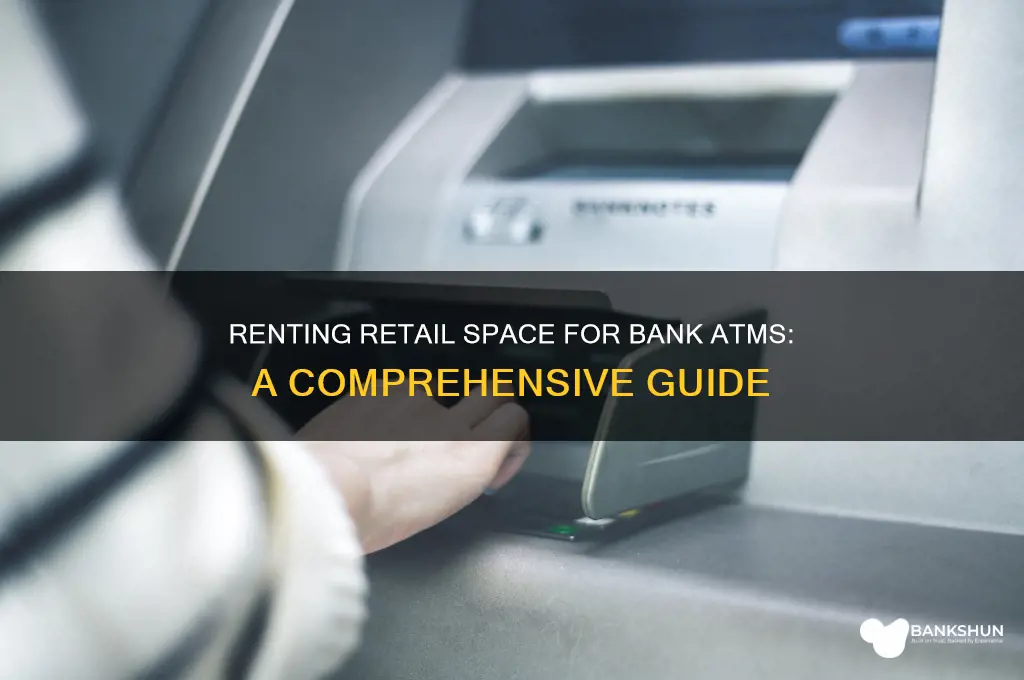 how to rent shop for bank atm