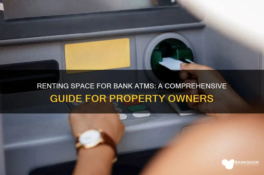 how to rent space for bank atm