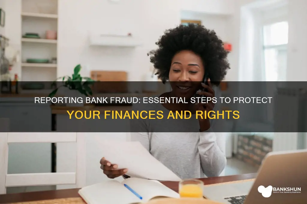 how to report a bank for fraurd
