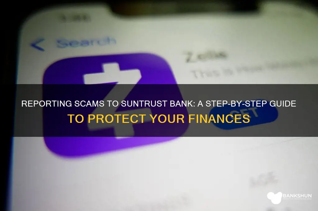 how to report scams with suntrust bank