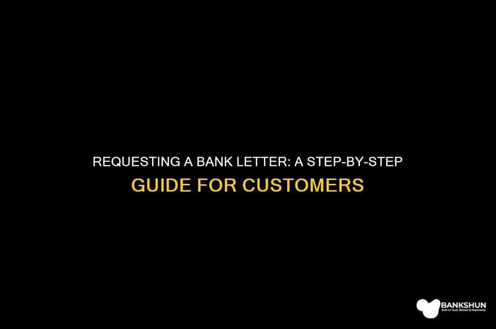 how to request a letter from bank