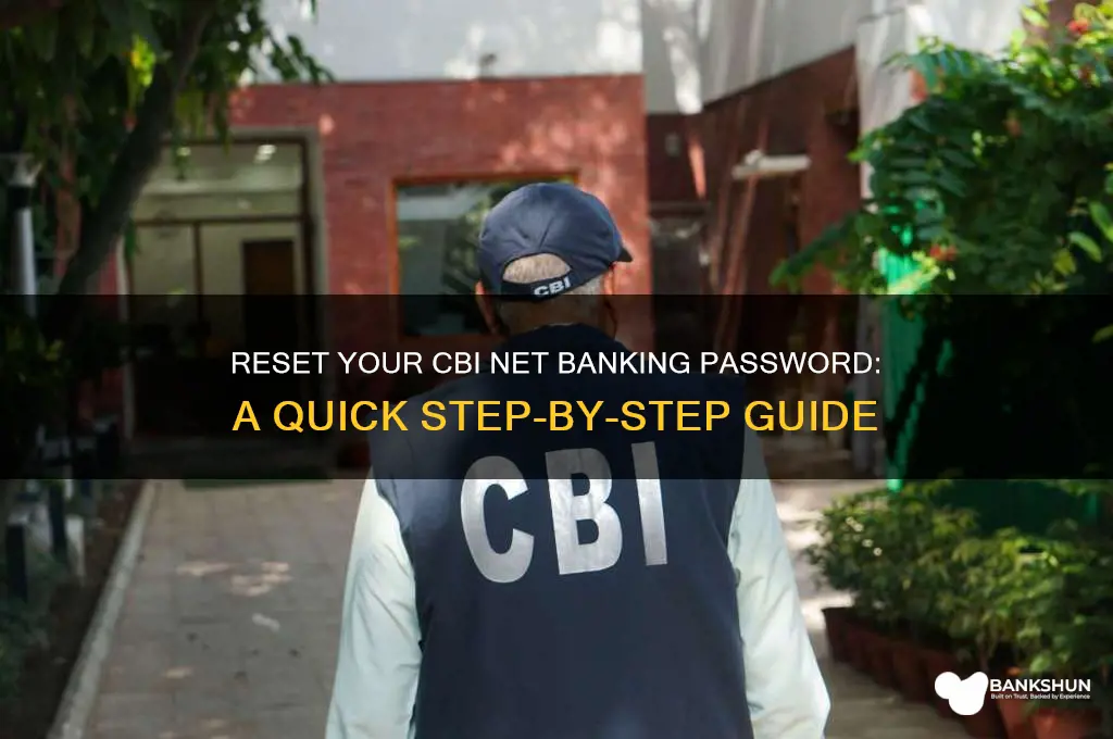 how to reset cbi net banking password
