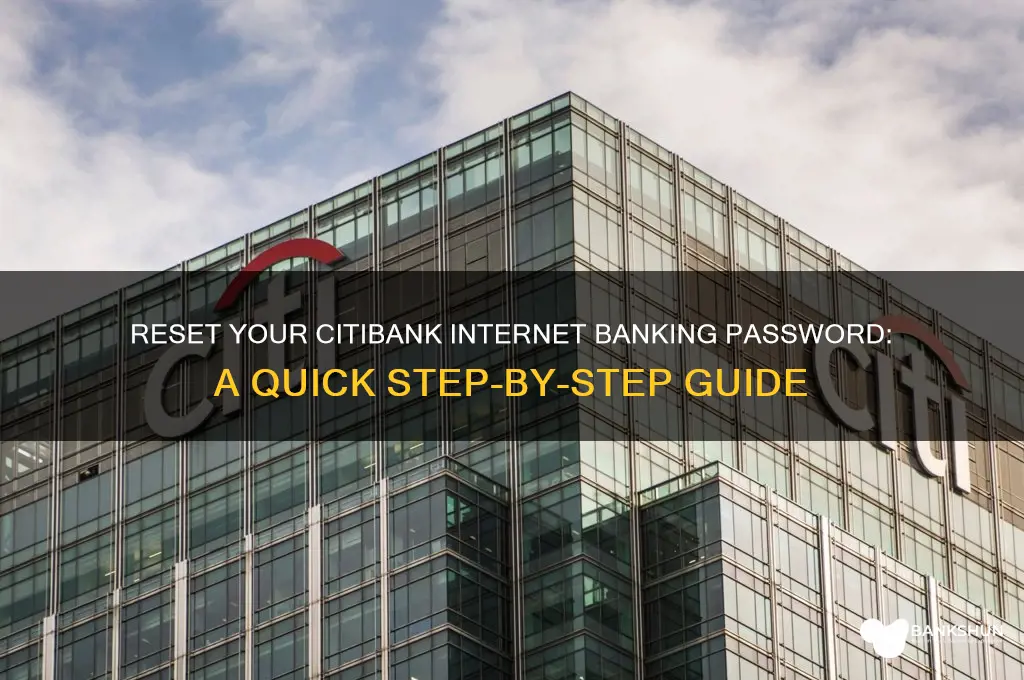 how to reset citibank internet banking password