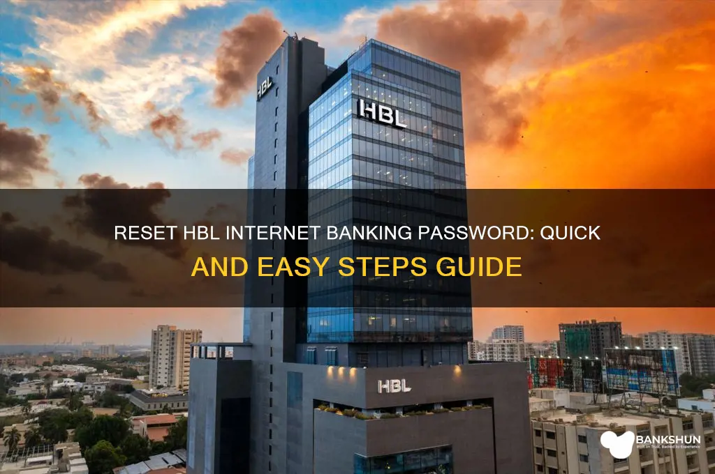 how to reset hbl internet banking password