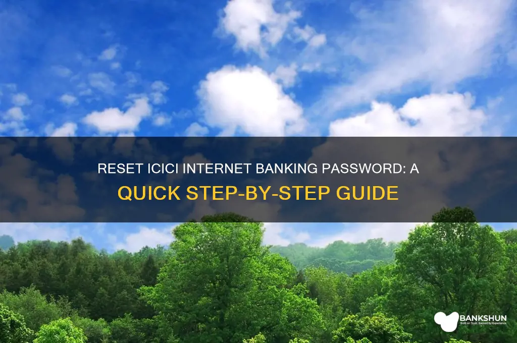 how to reset icici internet banking password