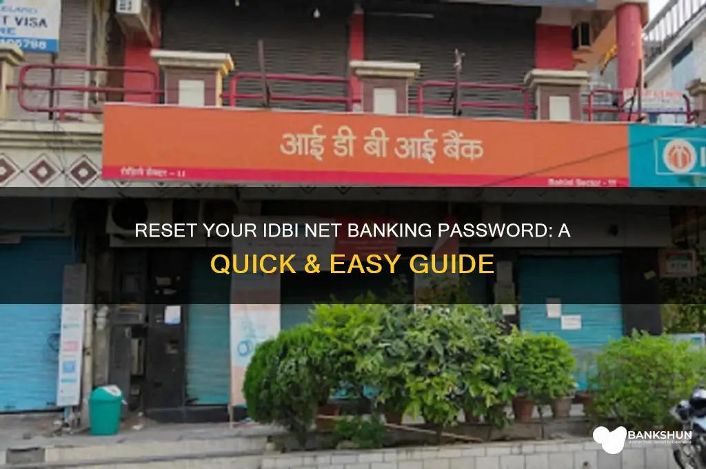 how to reset idbi net banking password