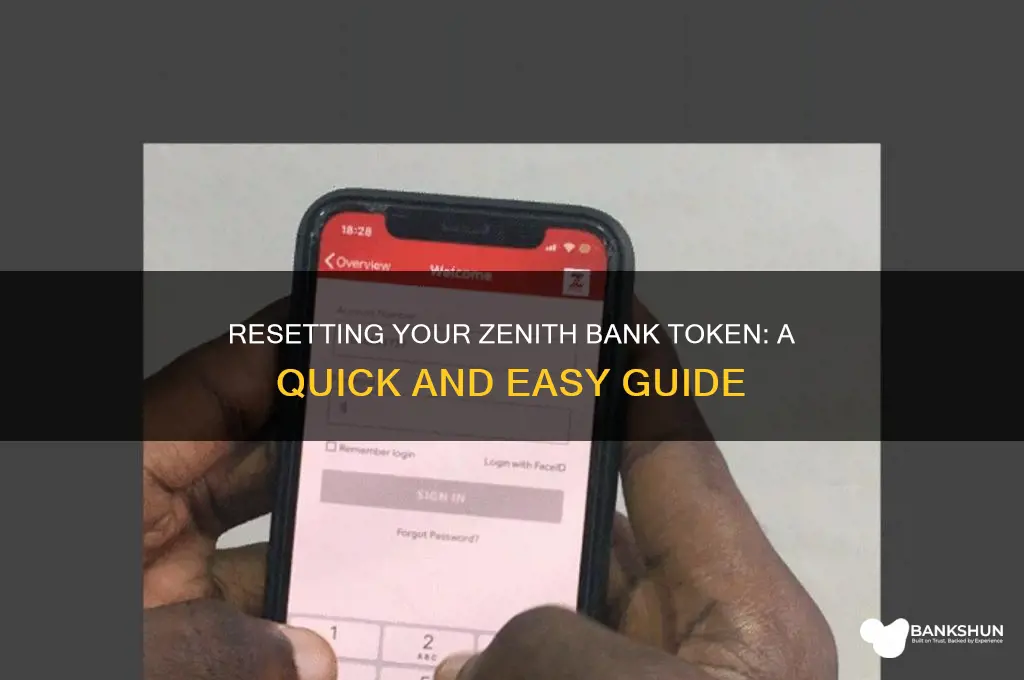 how to reset my zenith bank token