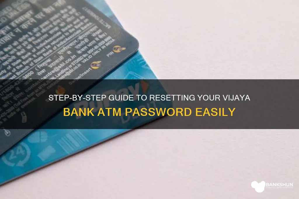how to reset vijaya bank atm password