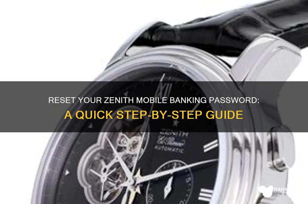 how to reset zenith mobile banking password