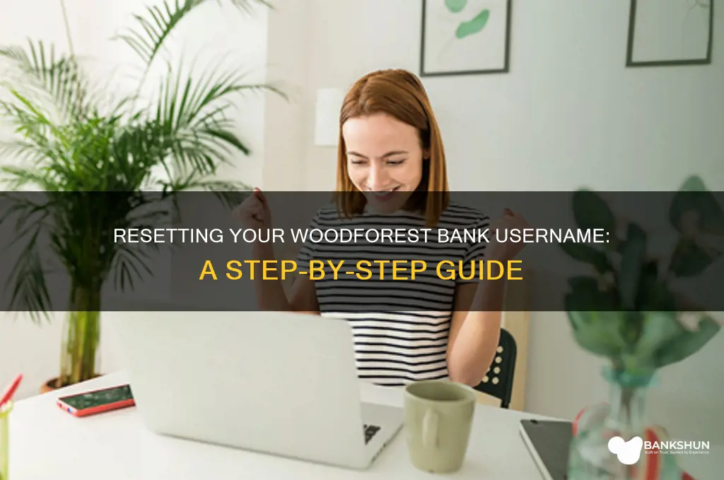 how to rest username on woodforest bank