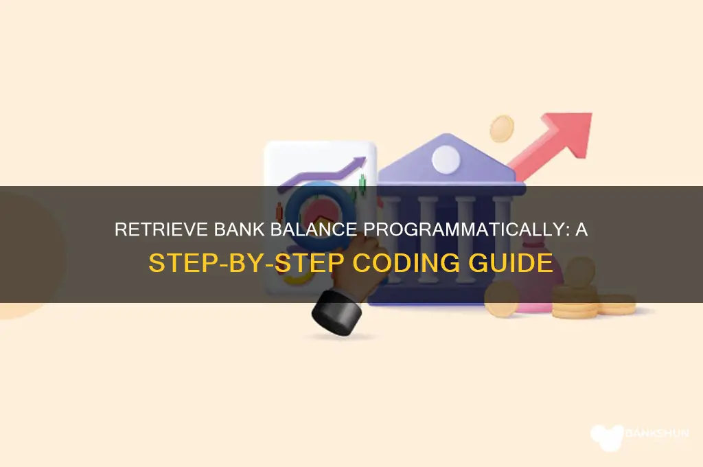 how to retrieve bank balance in program