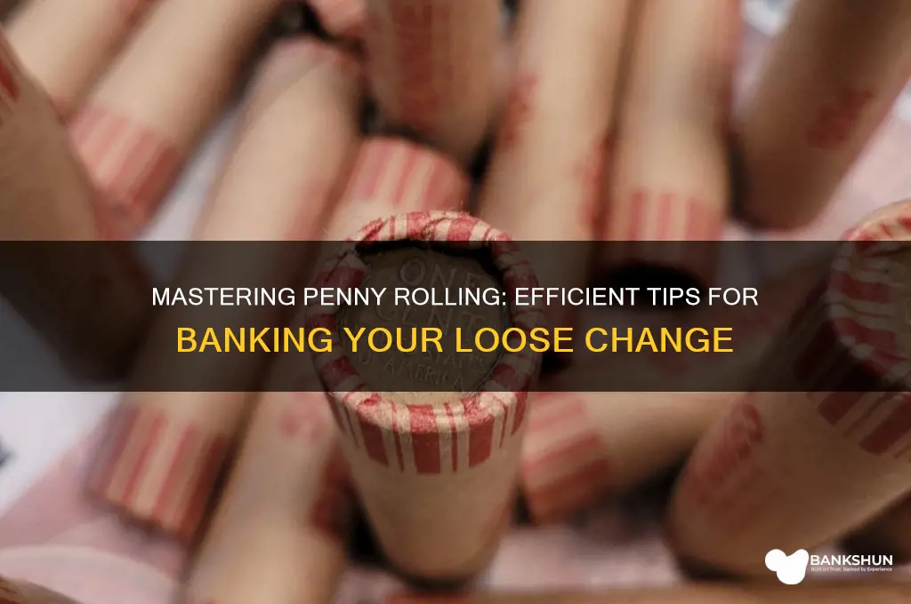 how to roll pennies for the bank