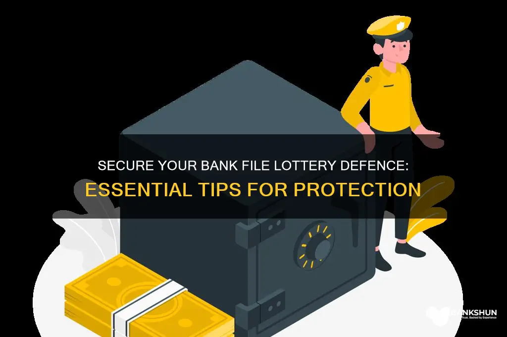 how to save bank file lottery defence