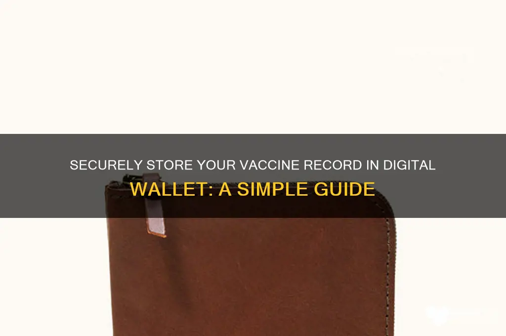 how to save vaccine record to wallet