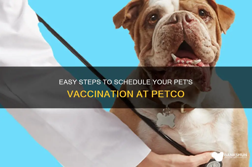 how to schedule a vaccination at petco