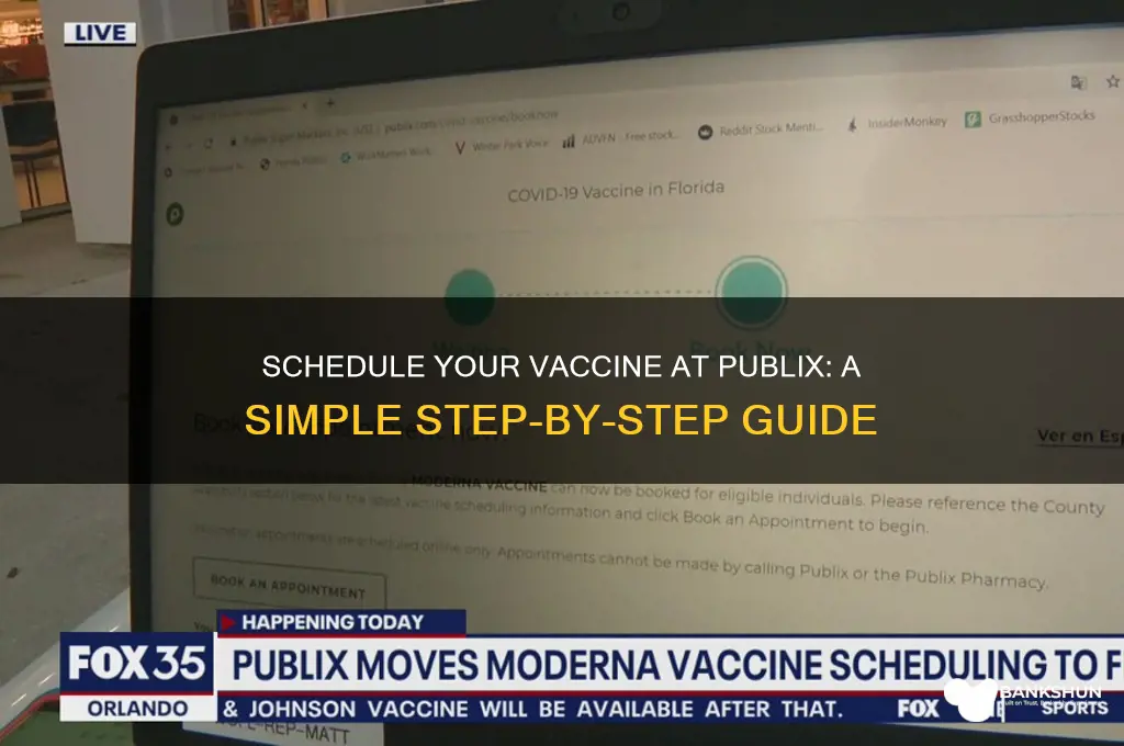 how to schedule a vaccine at publix