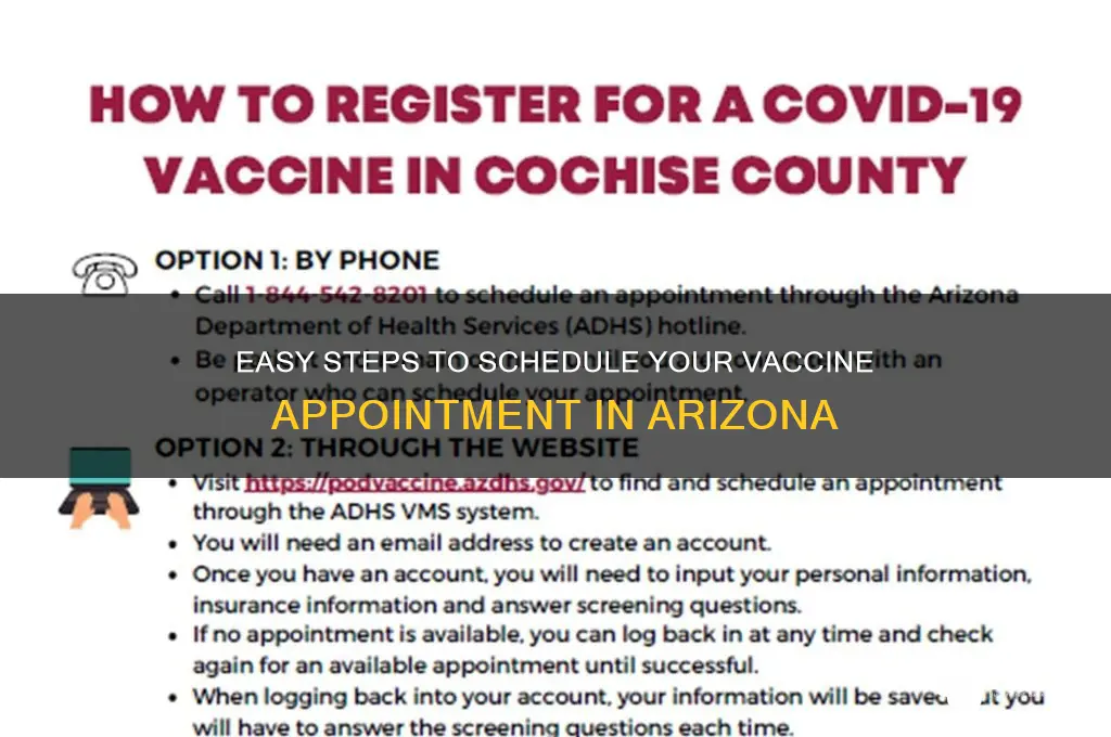 how to schedule a vaccine in arizona