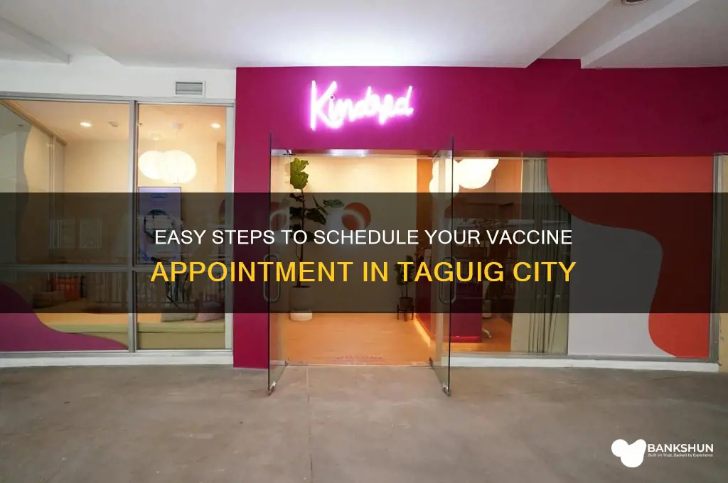 how to schedule vaccine in taguig city