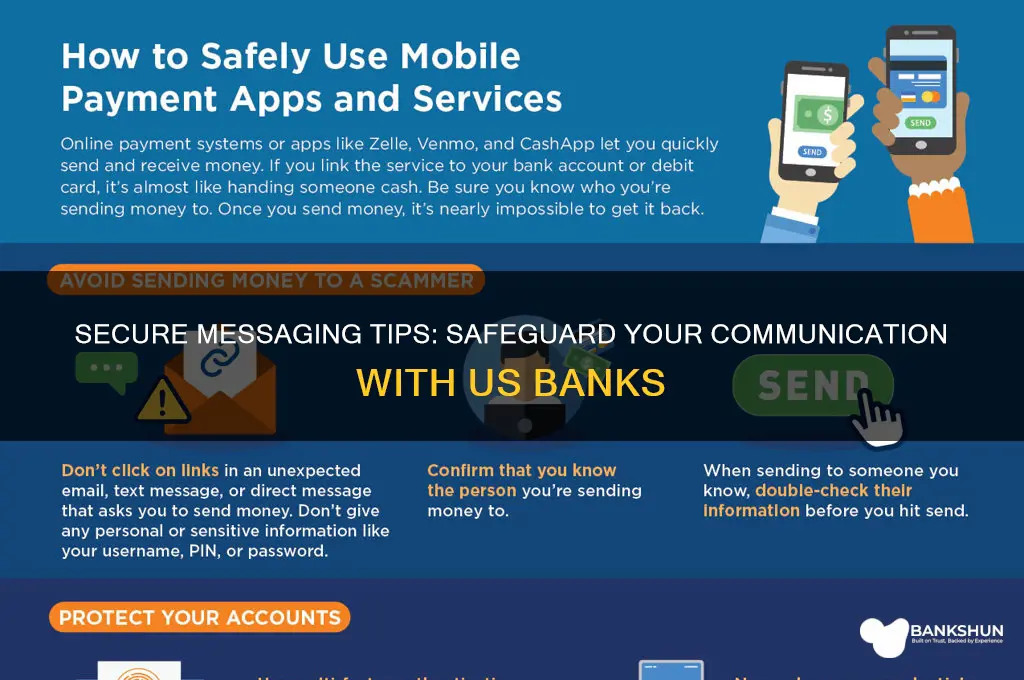 how to secure message to us bank