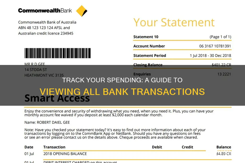 how to see all my bank transactions