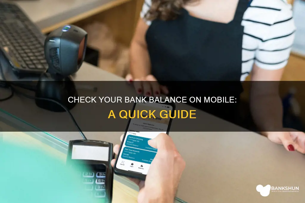 how to see bank balance in mobile