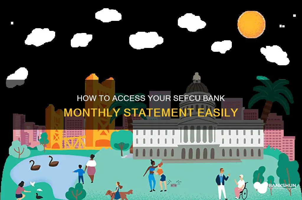 how to see bank monlthy statment sefcu