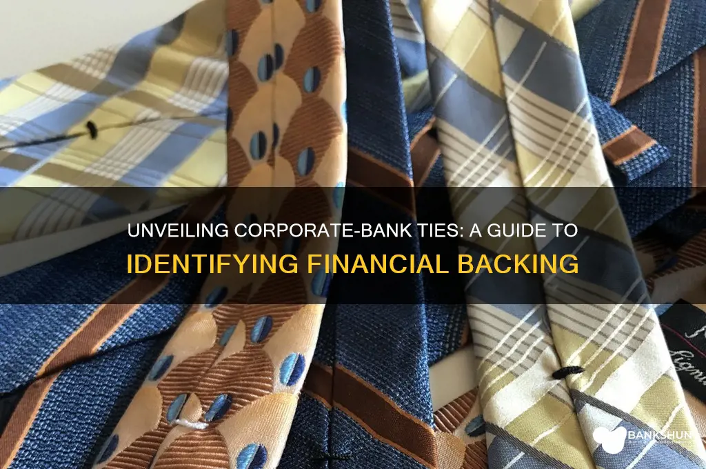 how to see if banks back corporations