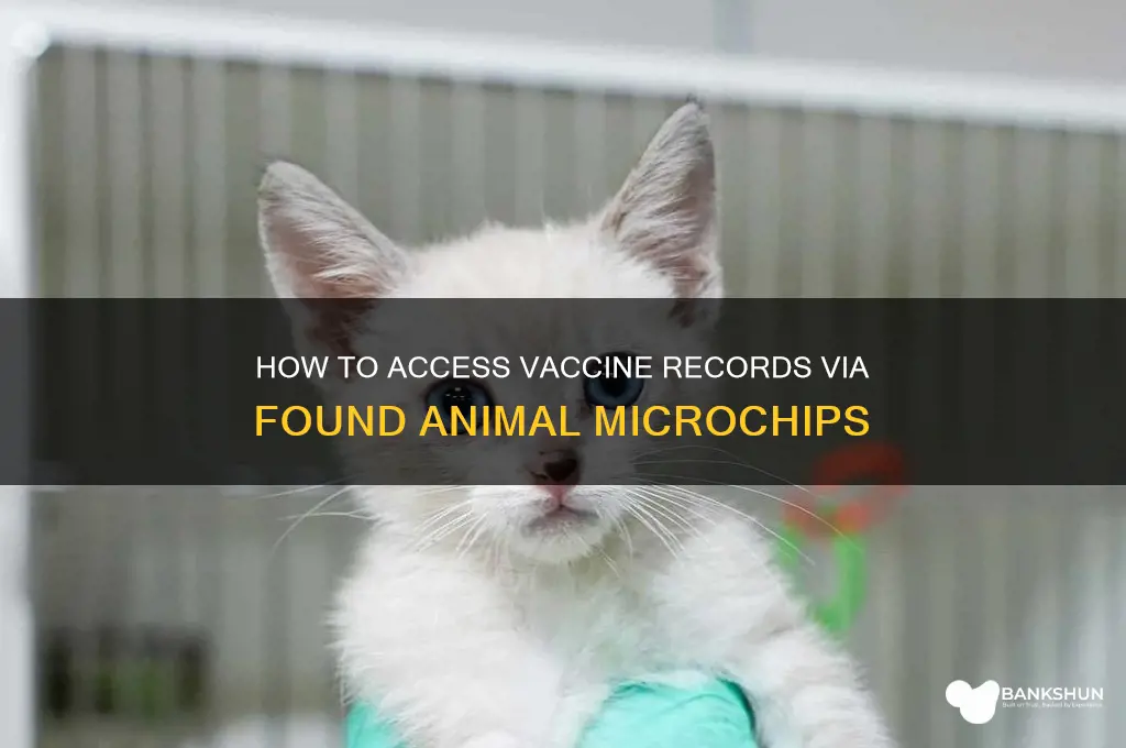 how to see vaccines on foundanimal chip