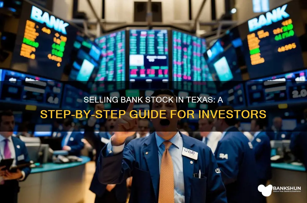 how to sell bank stock in texas
