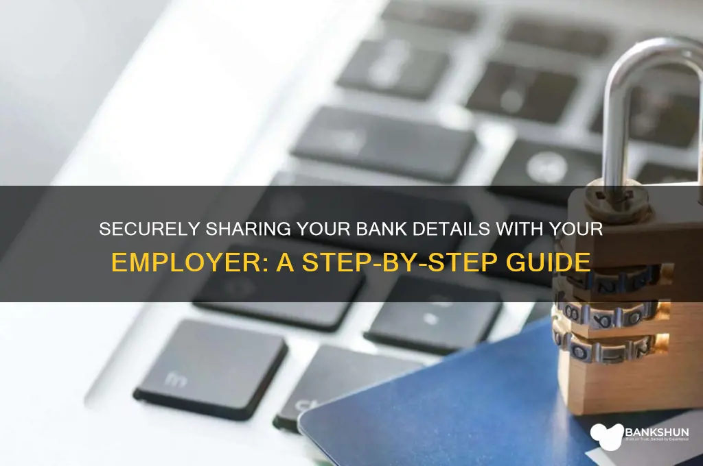 how to send bank details to employer