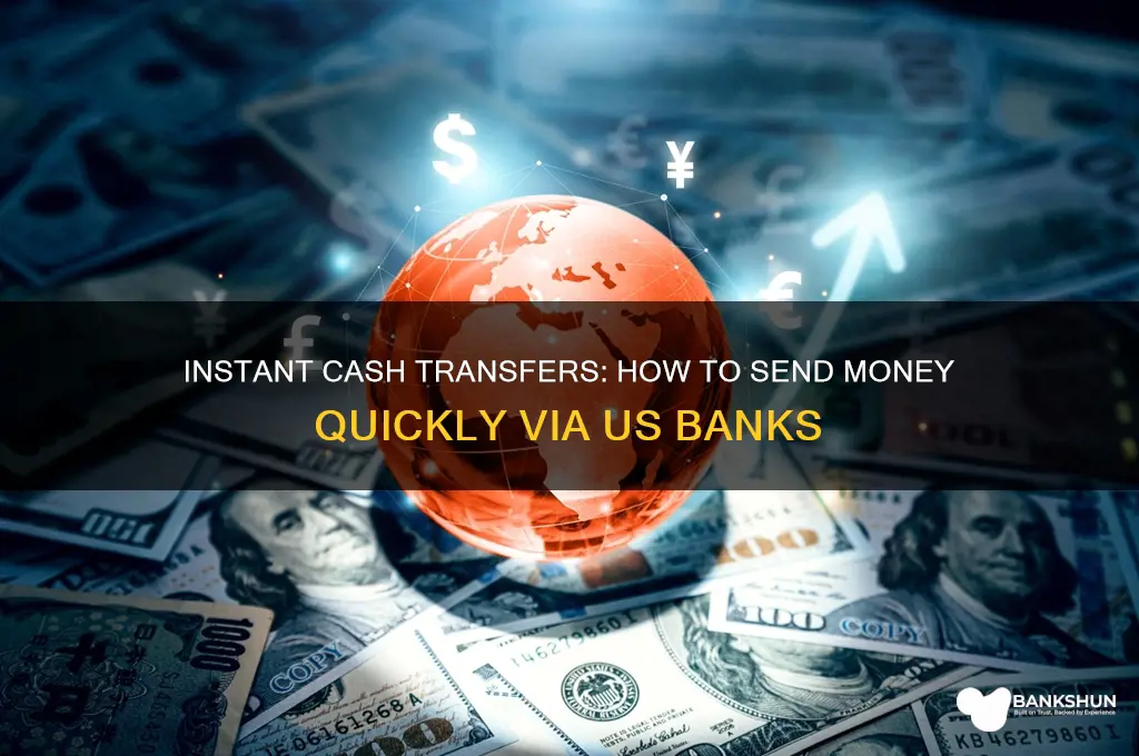 how to send cash instantly us bank