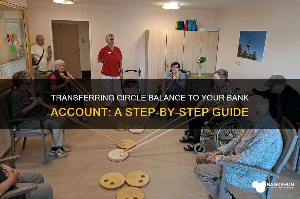 how to send circle balance to bank