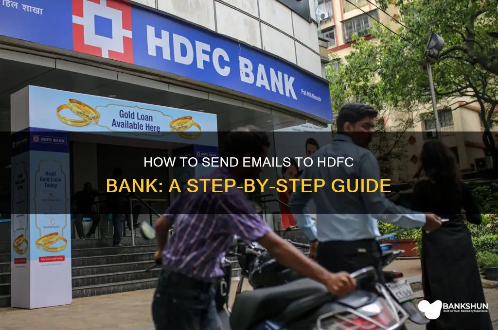 how to send email to hdfc bank