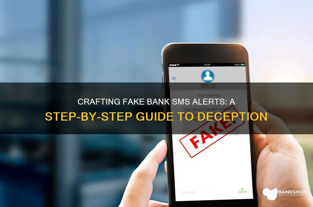 how to send fake bank sms alert