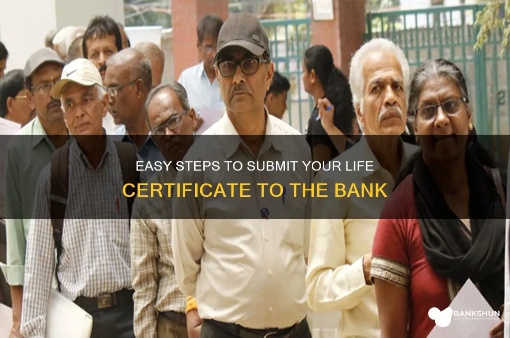 how to send life certificate to bank