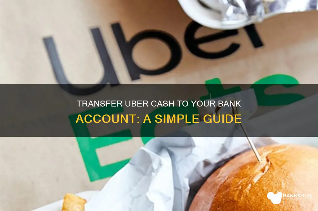 how to send uber cash to bank