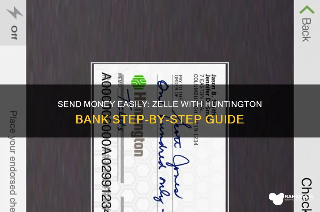 how to send zelle with huntington bank