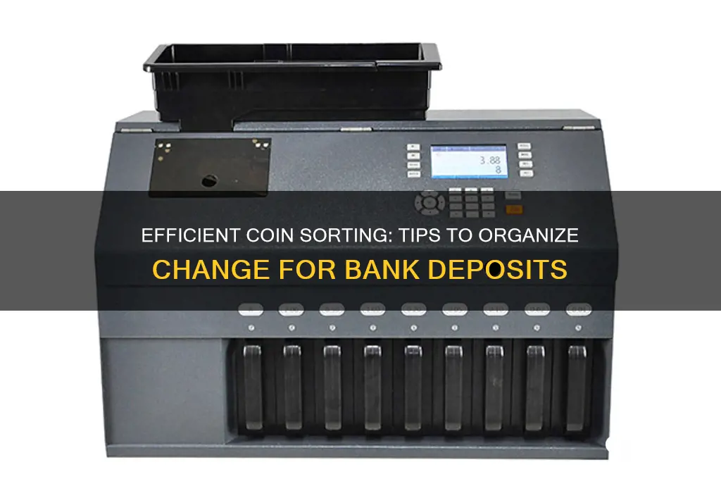 how to separate coins for the bank