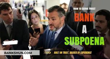Serving Frost Bank a Subpoena: A Step-by-Step Legal Guide