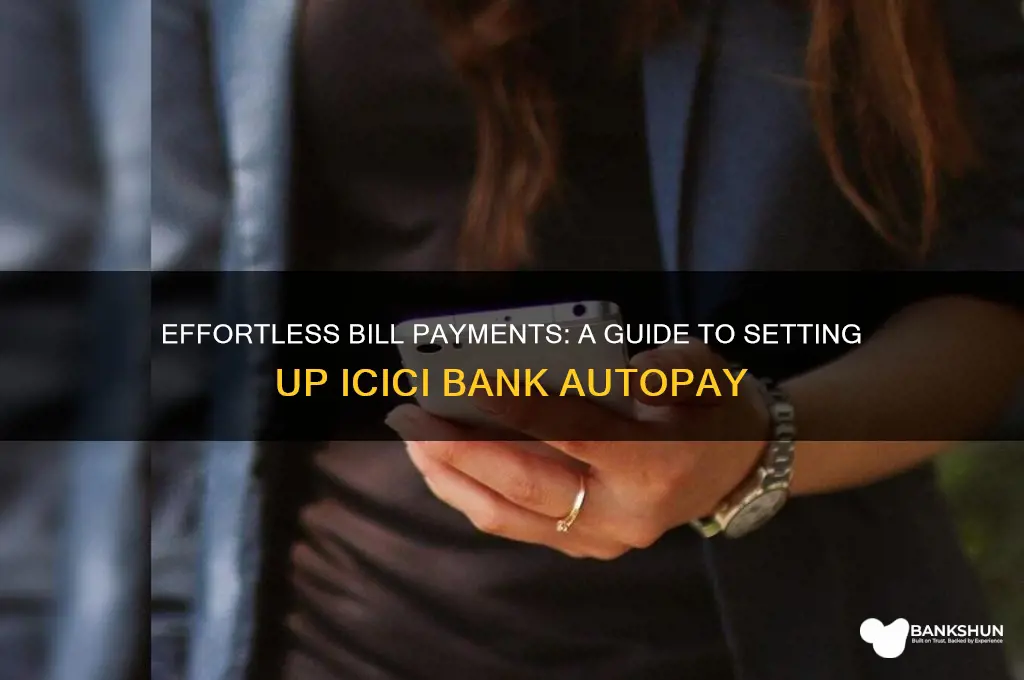 how to set autopay in icici bank