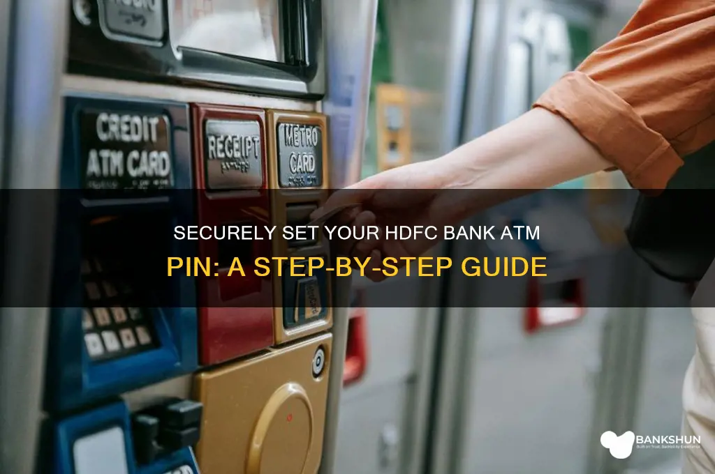 how to set hdfc bank atm pin