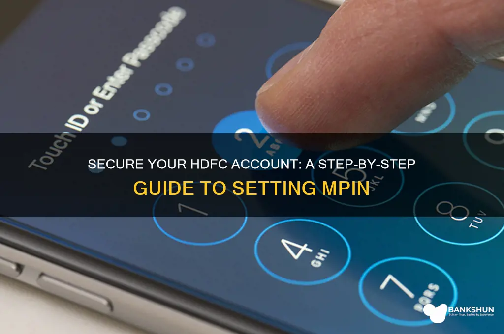 how to set mpin in hdfc bank