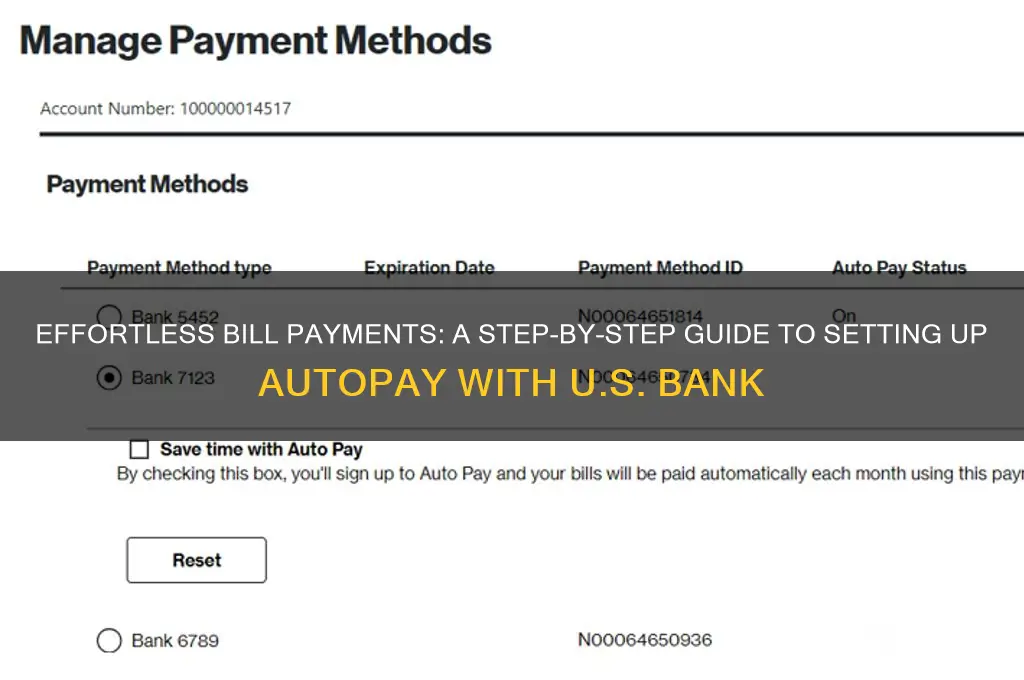how to set up autopay us bank