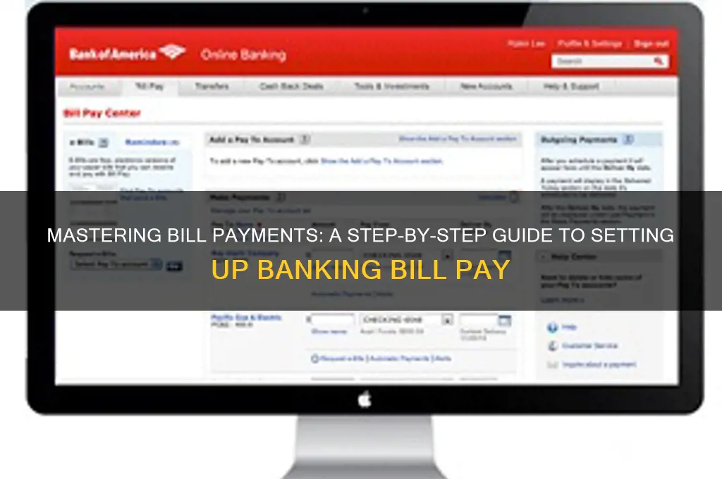 how to set up banking bill pay