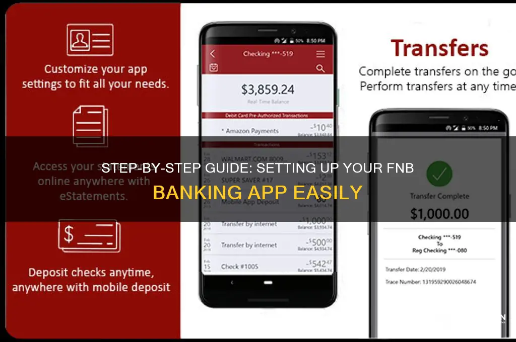 how to set up fnb banking app