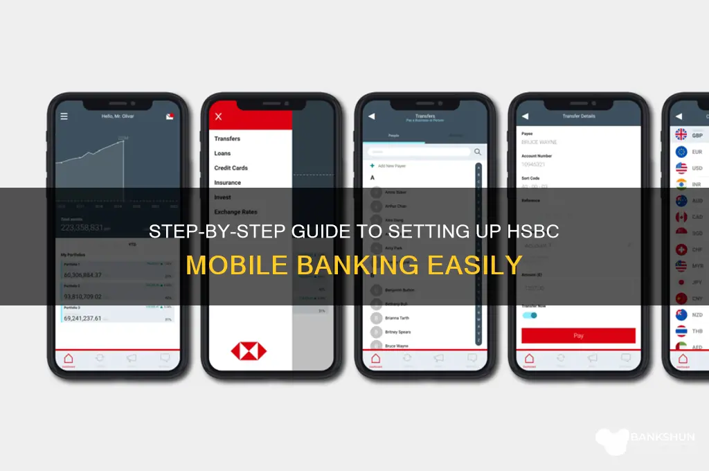 how to set up hsbc mobile banking