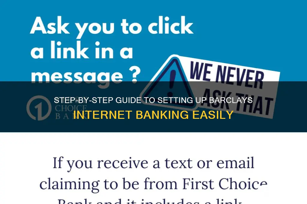 how to set up internet banking barclays